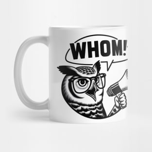 Funny Who Whom Owl Grammar Gift for Teachers Mug